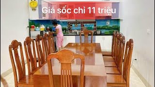 Xả Kho. 20 bộ bàn ăn 10 ghế gỗ hương đỏ, cẩm vàng giá chỉ 11 triệu. Hotline : 0985233791 ( zalo )