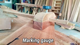 Cara membuat Alat sederhana Penggaris Ketebalan Kayu // MARKING GAUGE