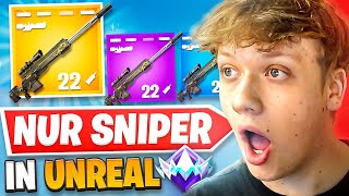 DIE ONLY *SNIPER* CHALLENGE IN UNREAL RANKED! 🎯🔥 (EXTREM HEFTIG)