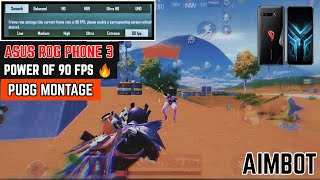 PUBG MOBILE POWER OF 90 FPS ASUS ROG PHONE 3 MONTAGE REFLEXES LIKE SOLO RUSH 🔥❤️ @killer98gaming15