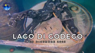 Lago di Godego - Immersione a Baita al Lago il 26 Dicembre 2023 | Statue e Relitti sommersi 4K