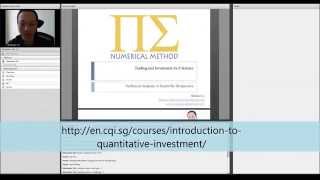 Introduction to Quantitative Trading - Lecture 1/8