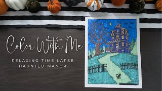 Haunted House Coloring Time Lapse