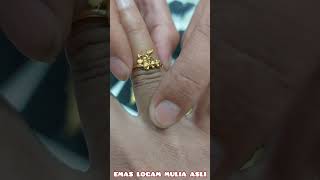 CINCIN EMAS MOTIF KELINCI 🐇 🐇 ANTAM HARTADINATA 999 24 KARAT + MURNI ASLI ORIGINAL BERSERTIFIKAT