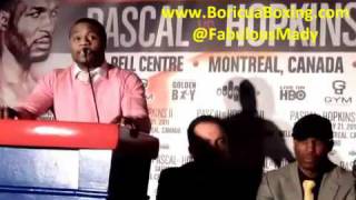 Hopkins vs Pascal 2 NYC press conference March 29th, 2011