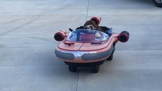 R/C Controlled Luke Skywalker Landspeeder with Chewbacca (Munchkin) at the controls!   :)