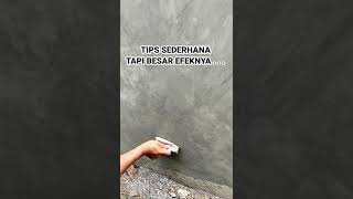 tips mengaci dinding biar halus