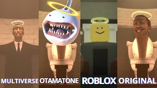 Skibidi Toilet - ORIGINAL vs MULTIVERSE vs MINECRAFT vs ROBLOX (ALL EPISODES) skibidi bop bop yes