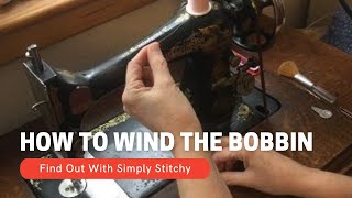 Singer 27: Winding a Long Bobbin  #Shorts