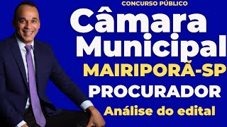 Procurador PGM Câmara de Mairiporã-SP. Edital publicado!