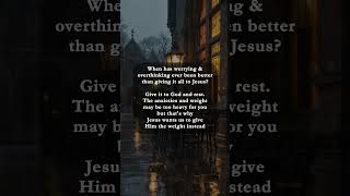 Jesus is Greater Than Your Worries | Faith in God | Verse Of The Day | Christ Follower Life #shorts