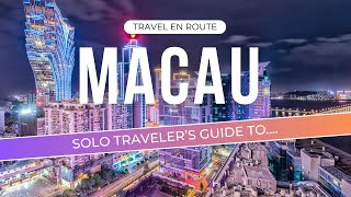 Solo Traveler's Guide to Macao #SoloTravel #MacaoAdventures#CasinoThrills #TravelTips