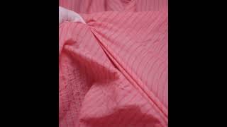 Stripe Pink Pure Cotton 75 GSM Handwoven Fabric