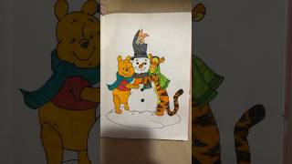 Малюємо Вінні Пуха і його друзів #shortvideo #shortsvideo #drawing #shorts #winniethepooh #winnie