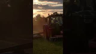 #johndeere #kuhn #sunset #grass2023