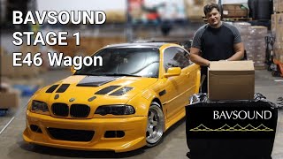 BAVSound Stage 1 BMW E46 Wagon/ Sedan Unboxing