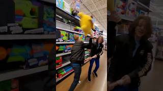 Throwing plushies at people in Walmart!! #funny #challenge #walmartprank #hilarious #cringe