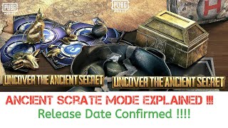 Ancient Secret mode in pubg mobile | Ancient Secret  mode explained | Release Date confirmed!