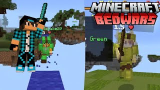 Minecraft Bedwars #33 موتات غبية في حرب السرير علا الجوال