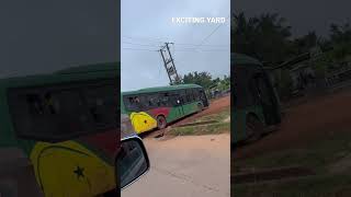 Ghana school kids waiting for their bus