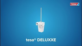 How to apply the chromed; angular tesa® Deluxxe toilet brush