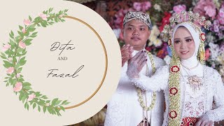 THE WEDDING DITA & FAZAL ||  MINGGU 14 JANUARI 2024