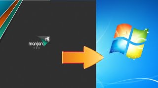 How to make Manjaro KDE look like windows 7