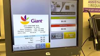 Giant foods self checkout