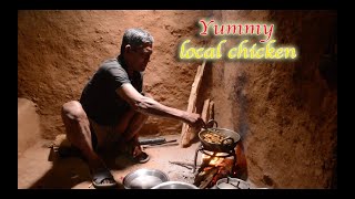 Local chicken as dinner || Rural Nepal village foods and activities ||