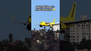 Spirit Airlines is now bankrupt 😭 #shorts #airline #avgeek #aviation #spirit #retirement #airbus