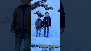 SubhanAllah Nephews enjoying in Snow❤️😎☃️❄️⛄️ #trending #viral #shorts