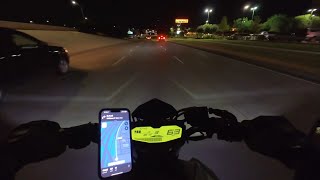 Yamaha MT07 - Dallas Night Cruise After Bike Meetup - (Episode 6)