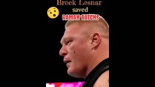 Brock lesnar save roman ring