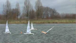 Nikolaus Regatta der RC Laser Segelboote