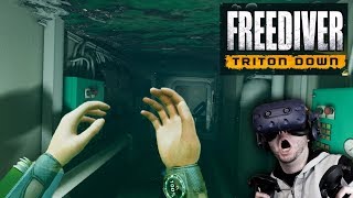 ULTRA INTENSE UNDERWATER DISASTER! | FREEDIVER: Triton Down Gameplay (HTC Vive VR)