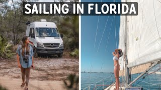 BOONDOCKING to SAILING in FLORIDA  // VAN LIFE TRAVEL VLOG