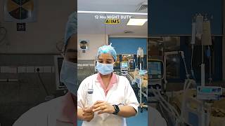 12 Hours Night Duty at AIIMS #shorts #aiims #bscnursing #nursing #minivlog #nightduty#medicalstudent