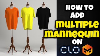 Clo3d/Marvelous Designer Tutorial: How to Add Multiple Mannequin in Your Scene