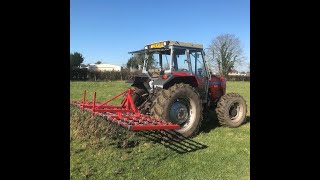 Massey Ferguson 390 tine harrowing