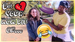 TO SAVE YOUR MOMS LIFE WOULD YOU...😂🍆👀 | BROTUBEE PUBLIC INTERVIEW 🎙 ( COLLEGE EDITION 📚)