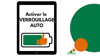 Activer le verrouillage automatique pour éviter la décharge de l’iPad