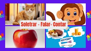 Aprendendo a FALAR, Soletrar e CONTAR as sílabas