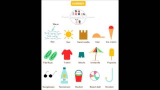 English vocabulary: summer