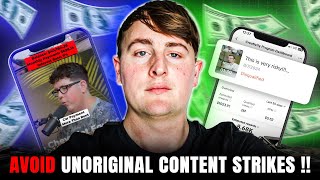 How To Avoid Unoriginal Content Strikes on TikTok! (Earned $8,960 Posting Podcast Clips)