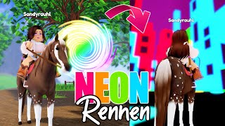 limitiertes NEON RENNEN 🌈 in Wild Horse Islands 🌴 Roblox Hunt