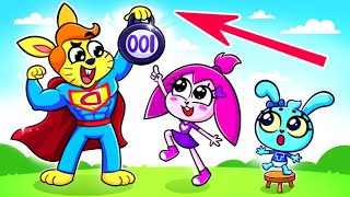 I want to Become Like my Super Hero Daddy! Funny Kids Song #animation #song