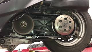 Operation of the Variator sport and clutch on GY-6 Chinese scooter engine 100cc gy6 tuning