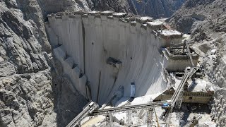 Yusufeli Barajı Gövde İnşaatı -  1 dakikada, sıfırdan 230 metreye... (time lapse)