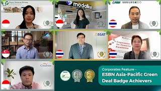 ESBN Asia-Pacific Green Deal - Featuring Gold & Silver Badge Achievers | ESGpedia