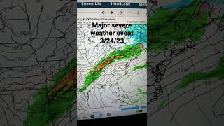 Severe weather outbreak 3/24/23! Tornado, Hail!